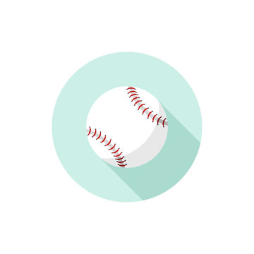 Flat design Baseball Ball