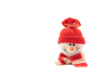 Fototapeta na wymiar christmas snowman isolated on white