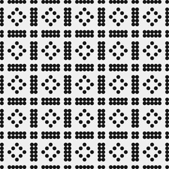 Abstract Cross Pattern Dots Logo generative computational art illustration