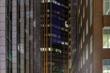 San Francisco Office Buildings at Night