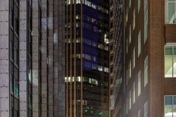 Obraz premium San Francisco Office Buildings at Night