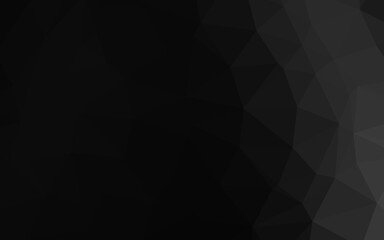 Fototapeta premium Dark Silver, Gray vector polygon abstract backdrop.
