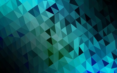 Light Blue, Green vector abstract mosaic backdrop.