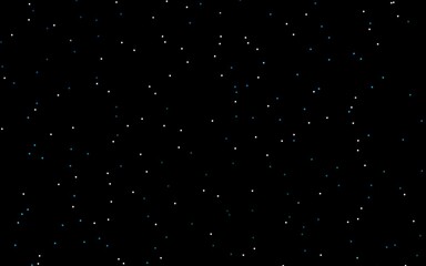 Dark BLUE vector template with sky stars.