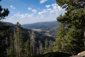Obraz premium Mountain scenery in Rocky Mountain National Park Colorado