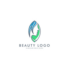 Fototapeta premium Beauty women logo design, cosmetic icon symbol vector illustration