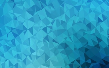Fototapeta premium Light BLUE vector polygonal template.