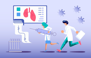 Concept of fighting new viruses.