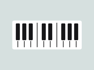 piano keys vector