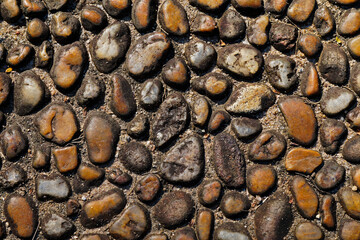 Pebble texture floor background, Brazil