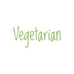 Green food word quote lettering illustration