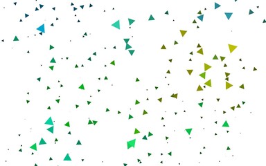 Light Blue, Yellow vector backdrop with lines, triangles.