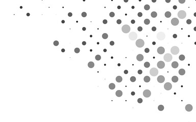 Light Silver, Gray vector backdrop with dots.