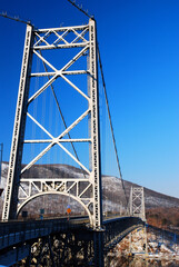 The Bear Mountain Bridge spans the Hudson River near the park that carries its namesake