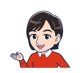 Beautiful woman dressed in red clothes