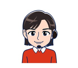 Beautiful woman dressed in red clothes