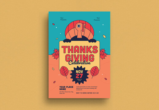 Thanksgiving Flyer Layout 