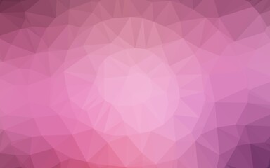 Light Pink vector low poly texture.