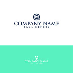 The initial Q font logo with a simple and elegant in-house design that suits your business and uses the latest Adobe eps illustrations.
