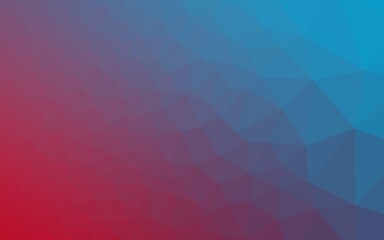 Light Blue, Red vector hexagon mosaic texture.