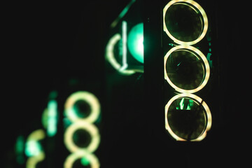 View of Gaming PC with rgb led lights, powerful high end personal computer, assembled with hardware components, at home or in cybersport arena