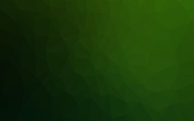 Fototapeta premium Light Green vector low poly texture.