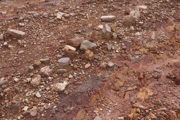 Top view white stone texture natural background White stone mining ideas