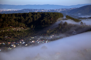 morning in the mountains