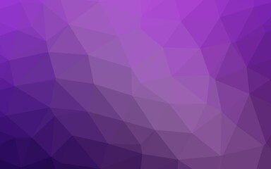 Light Purple vector triangle mosaic texture.