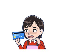 Beautiful woman in a pink apron