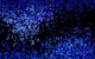 Dark BLUE vector template with crystals, rectangles.