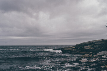 storm over the sea