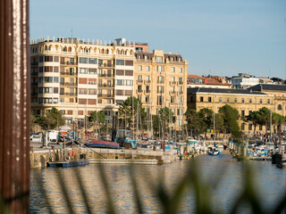 Obraz premium San Sebastian Spain Basque Country Harbor, Port and City