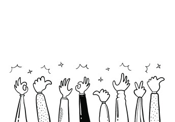 applause hand drawn