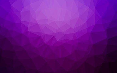 Dark Purple vector triangle mosaic template.