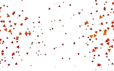 Light Orange vector texture in triangular style.