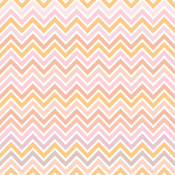 Very colorful waves seamless pattern isolated on white background. Suitable for wrapping paper, wallpaper, fabric, backdrop and etc.