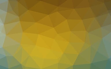 Light Blue, Yellow vector polygonal pattern.