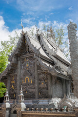 Silver shrine in Wat Srisuphan.