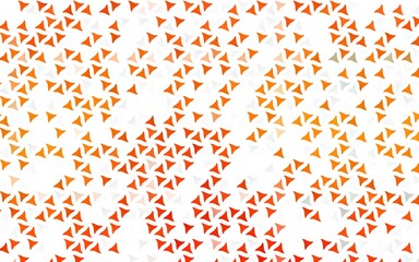 Light Orange vector seamless background with triangles.