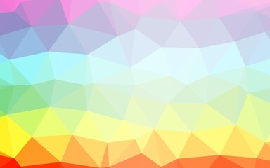 Light Multicolor, Rainbow vector polygonal pattern.