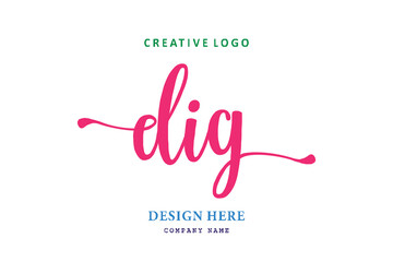 simple DIG lettering logo is easy to understand, simple and authoritative