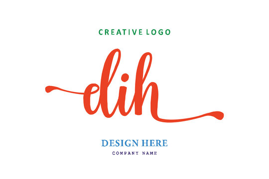 simple DIH lettering logo is easy to understand, simple and authoritative