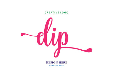 simple DIP lettering logo is easy to understand, simple and authoritative