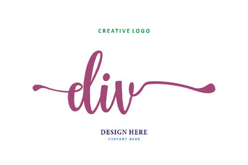 simple DIVlettering logo is easy to understand, simple and authoritative