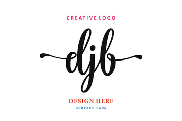 simple DJB lettering logo is easy to understand, simple and authoritative