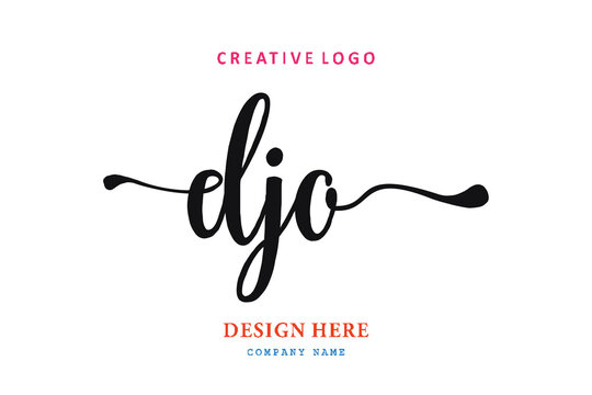 simple DJO lettering logo is easy to understand, simple and authoritative