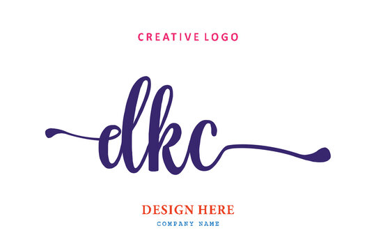 simple DKC lettering logo is easy to understand, simple and authoritative