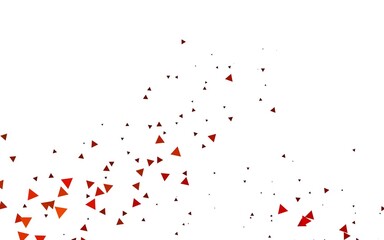 Light Orange vector layout with lines, triangles.