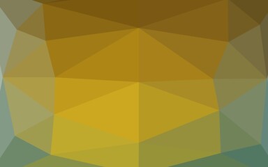 Light Blue, Yellow vector abstract polygonal layout.